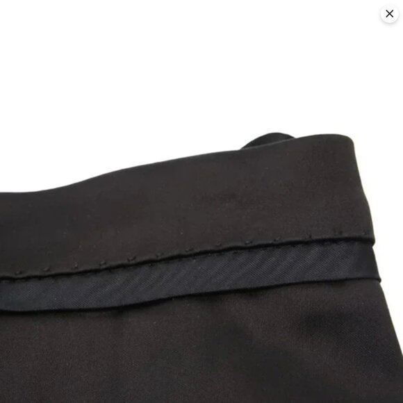 Hugo Boss Satin Straight Leg Dress Pants Black Trousers Party Fancy Classic - Picture 6 of 16
